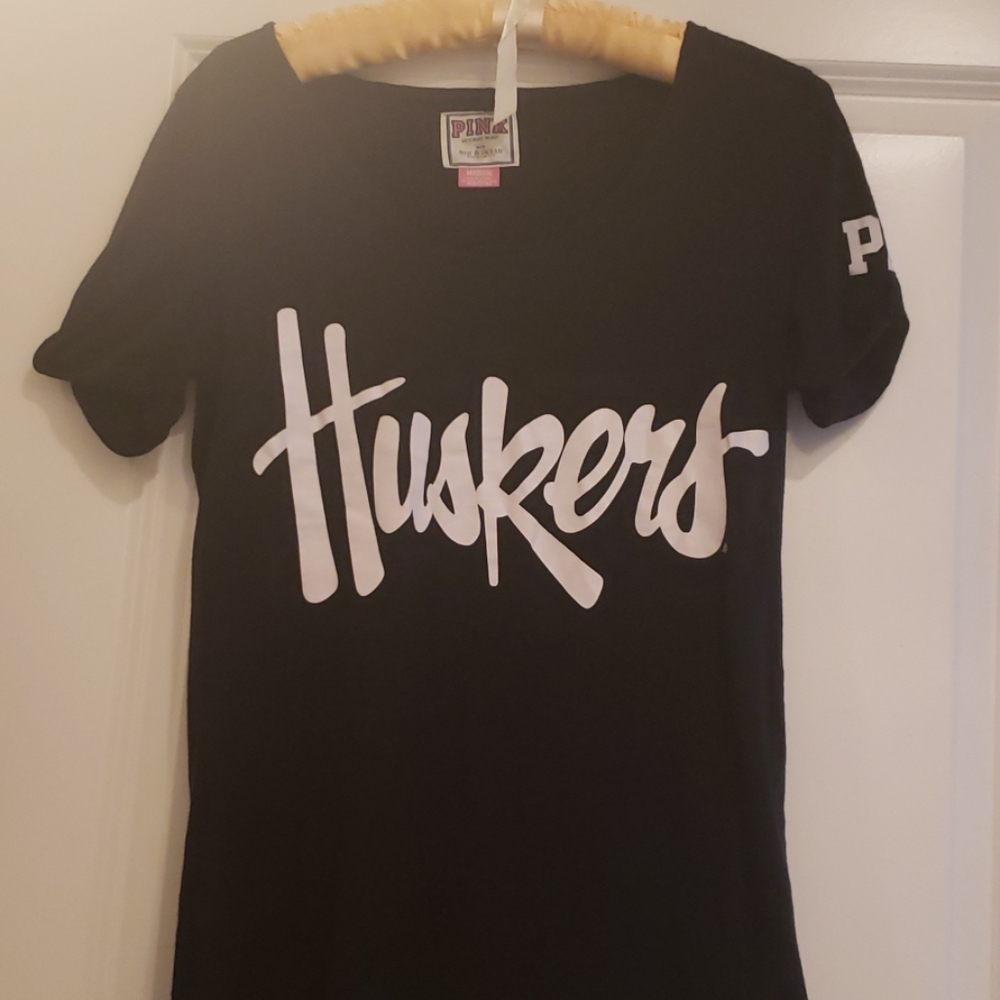 Victoria Secret Pink Nebraska Huskers Tee
